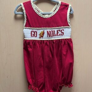 FSU Go Noles Baby Romper Onsie 12 Month